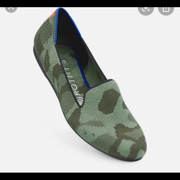 Rothy’s Camo Olive Slip On Loafers